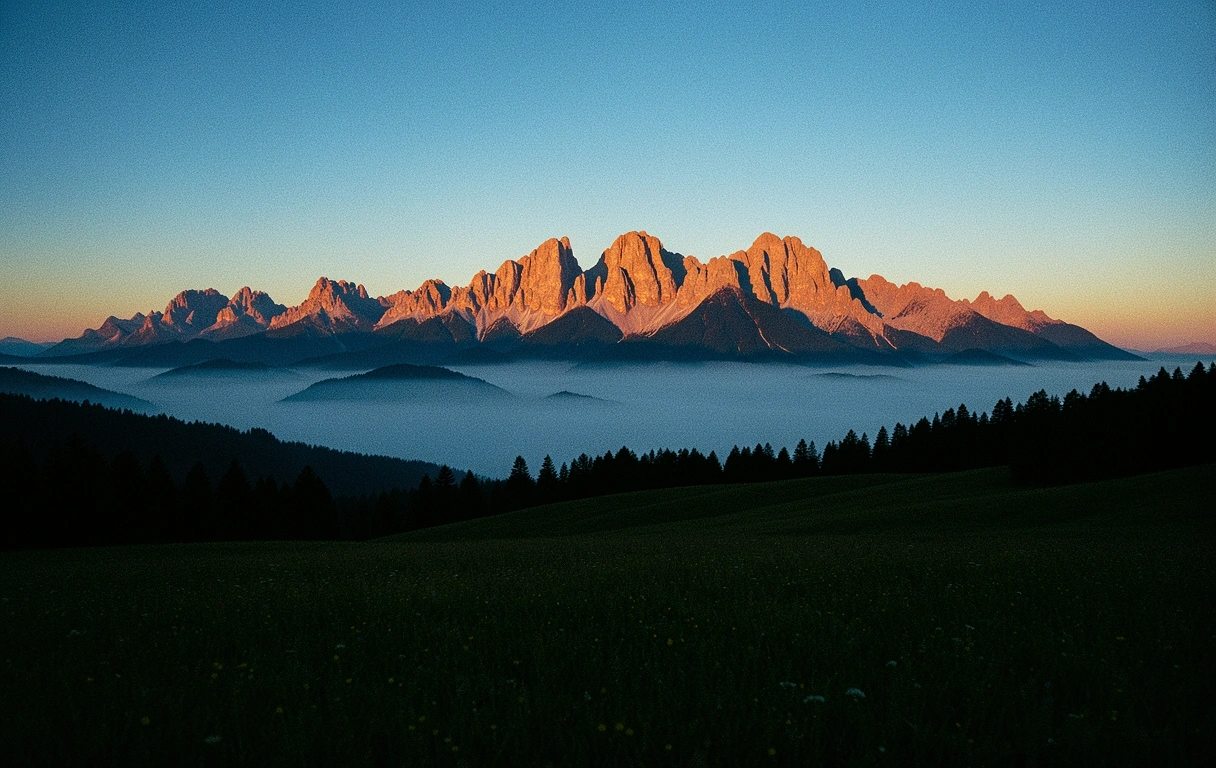 Vysoké Tatry pri východe slnka